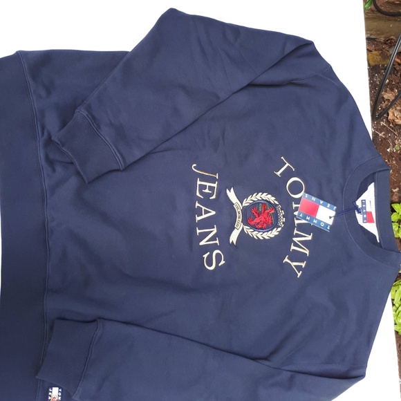 Tommy Jeans Crew Neck Navy Blue NWT XXL - Picture 2 of 8
